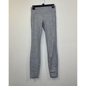 Athleta Gray Small Primrose Chaturanga Athletic Leggings Floral  Workout Gym